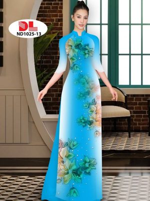 Vải Áo Dài Hoa In 3D AD ND1025 31